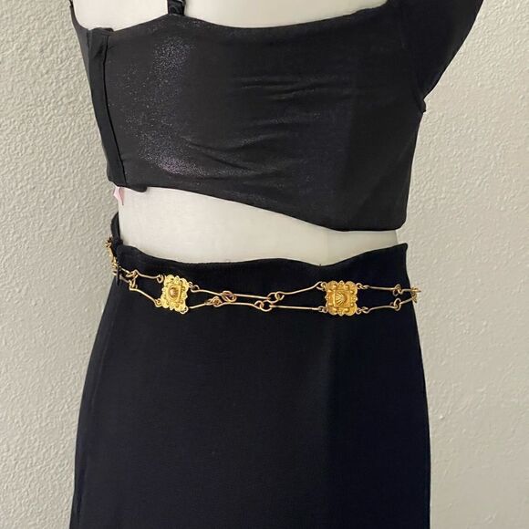 ST.JHON by Marie gray black maxi skirt size 6 - Picture 13 of 15